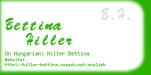 bettina hiller business card